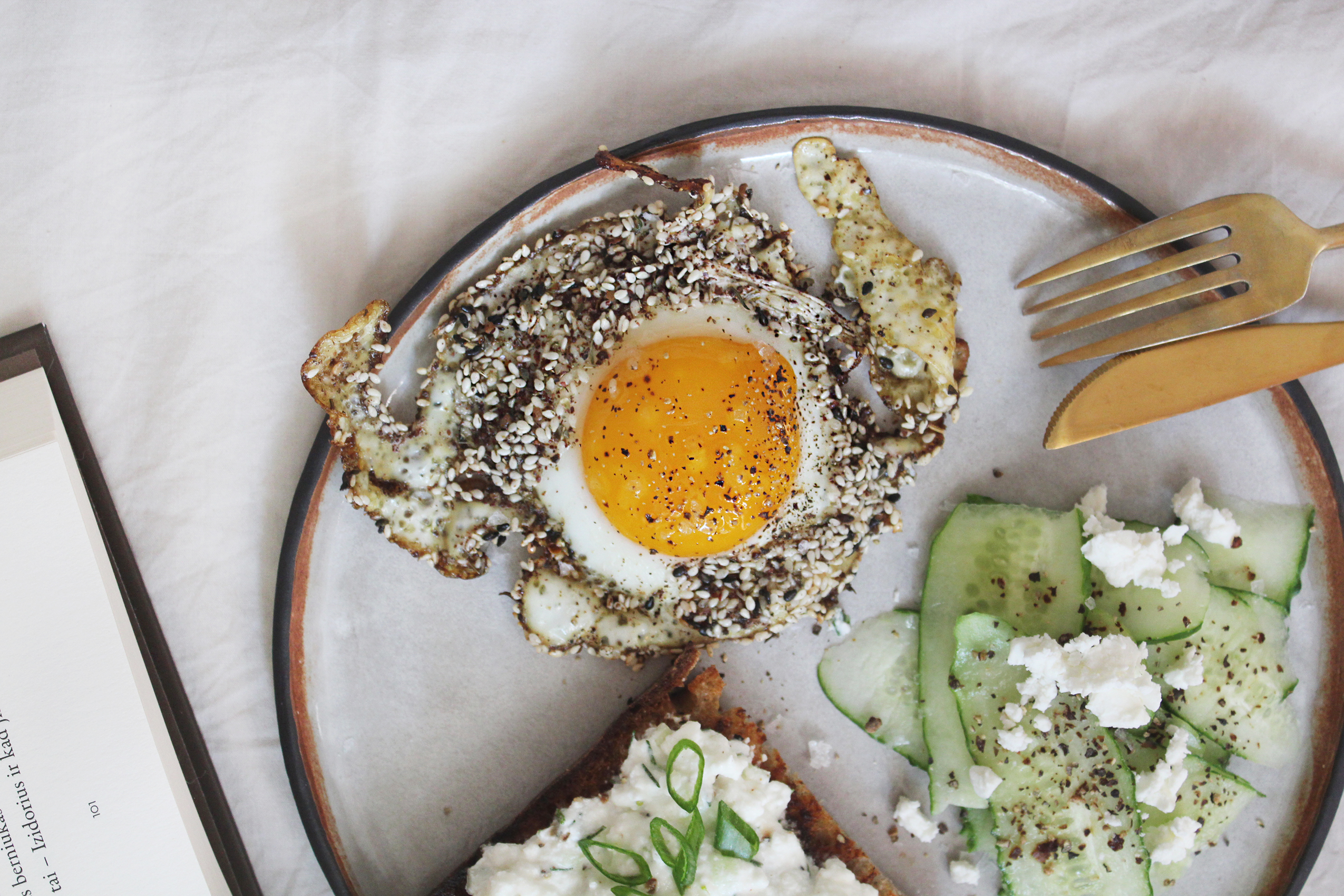 Za’atar prieskonių kiaušiniai