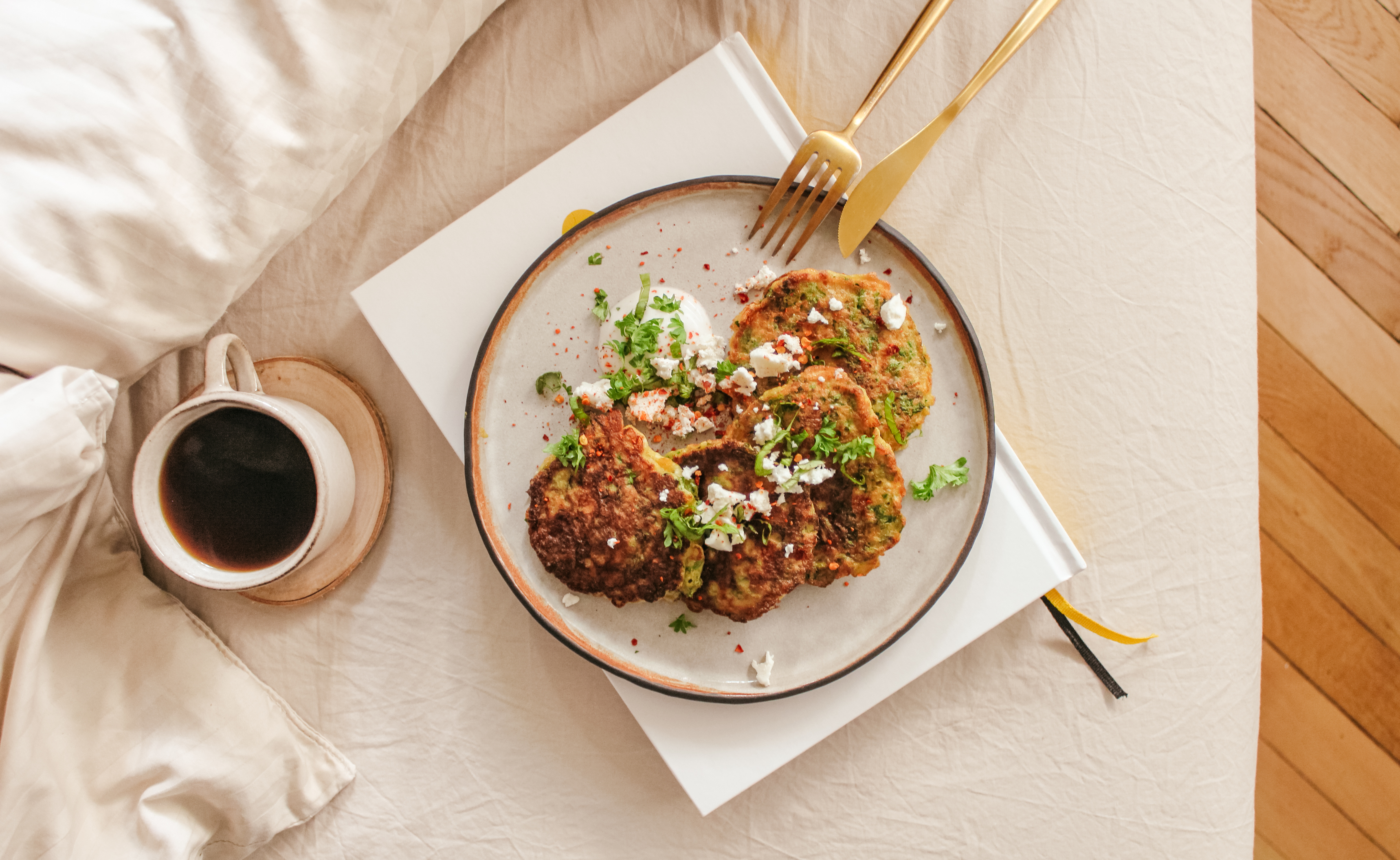 Labai žali žalumynų blynai